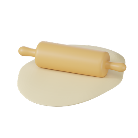 Rodillo  3D Icon