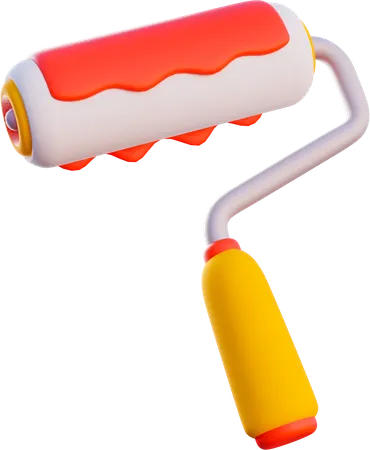 Rodillo  3D Icon