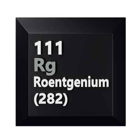 Roentgenium  3D Icon