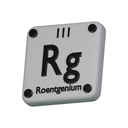 Roentgenium  3D Icon