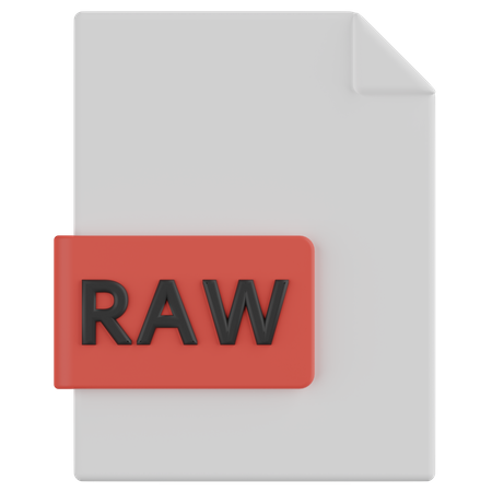 RAW-Datei  3D Icon
