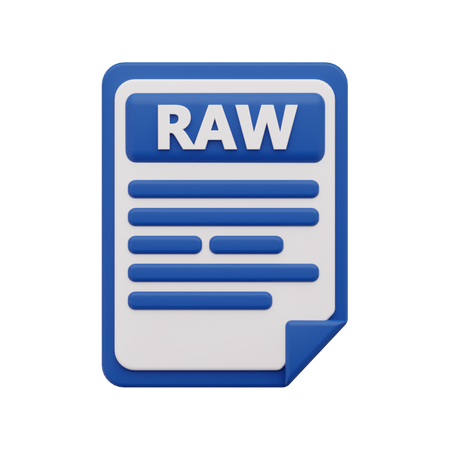 RAW-Datei  3D Icon