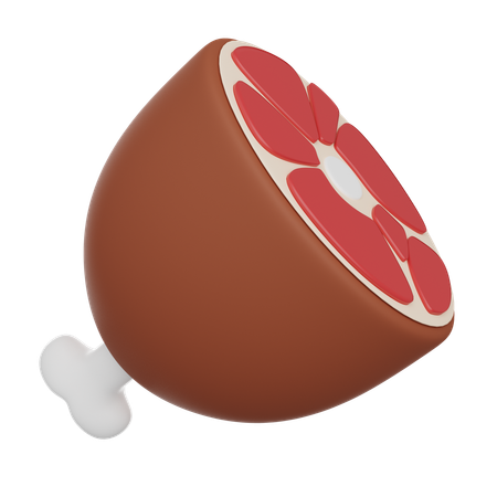 Rohe Lammkeule  3D Icon