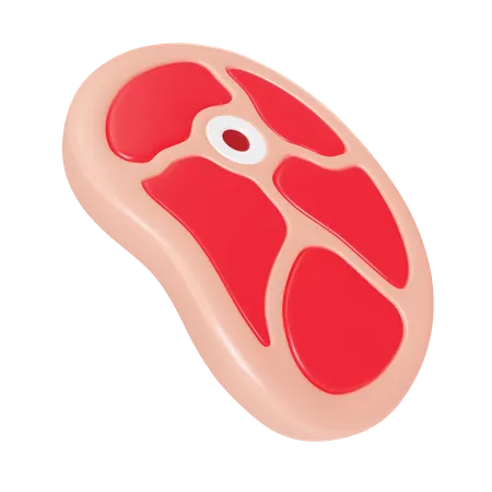 Rohes Fleisch  3D Icon