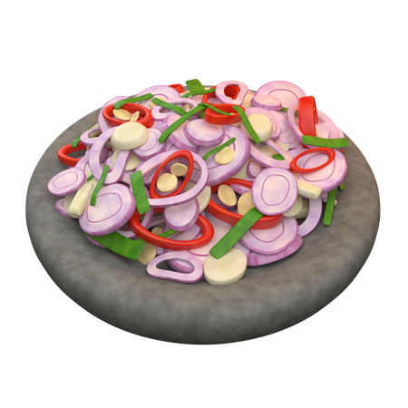 Rohes Zitronengras-Chili-Relish  3D Icon