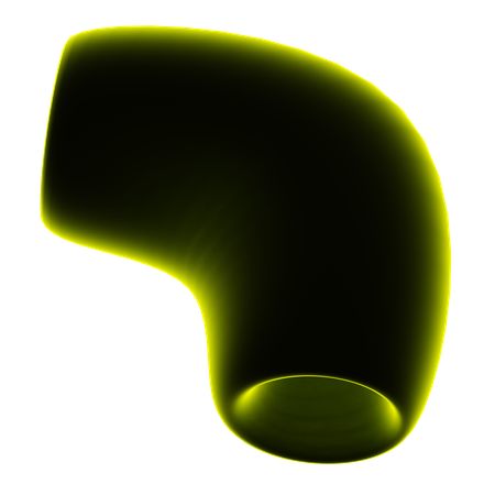 Rohr abstrakte Form  3D Icon