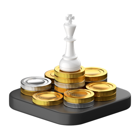 Pièces d'échecs du roi  3D Icon
