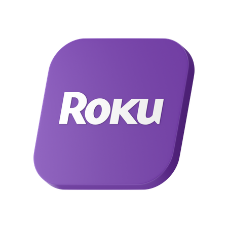 Roku Logo  3D Icon