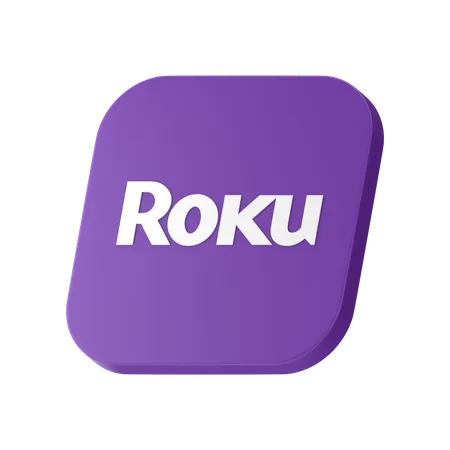 Roku Logo  3D Icon