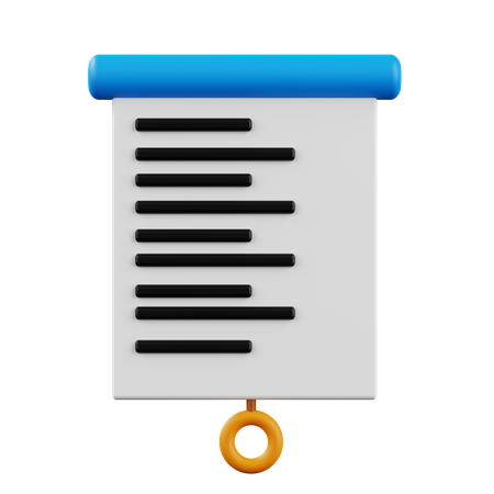 Rolar notas  3D Icon