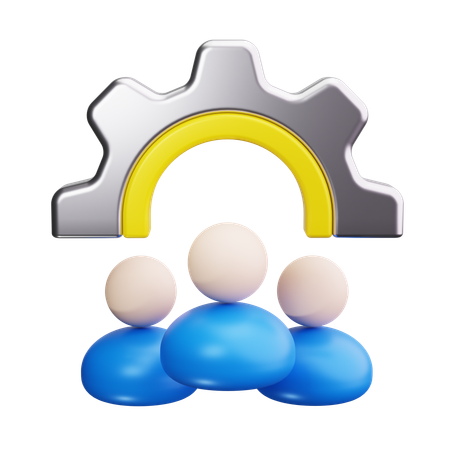 Roles de equipo  3D Icon