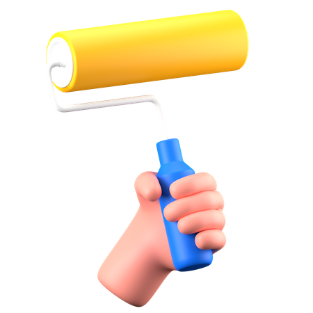 Roll brush  3D Icon