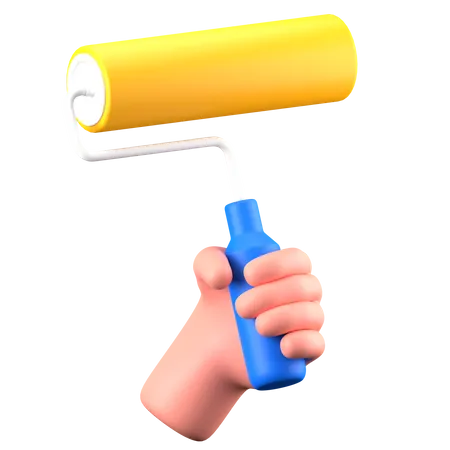 Roll brush  3D Icon