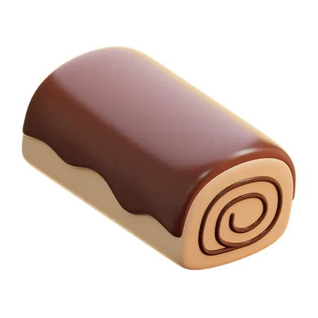 Roll Cake  3D Icon