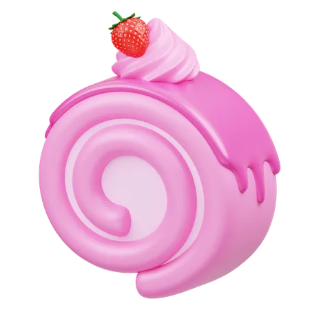 Roll Cake  3D Icon