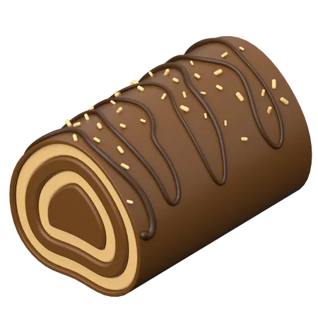 Roll Cake  3D Icon