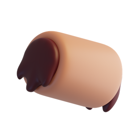 Roll Cake  3D Icon