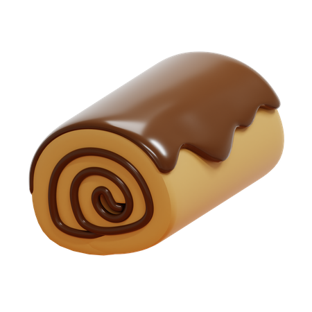 Roll Cake  3D Icon