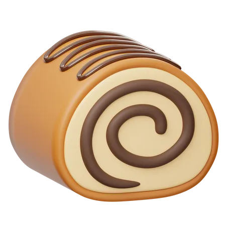 Roll cake  3D Icon