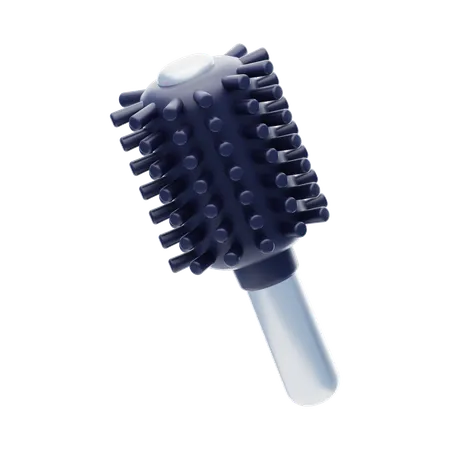 Roll Comb 3 D Icon Roll Hairbrush 3 D Icon 3D Icon