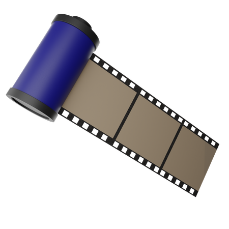 Roll Film  3D Icon