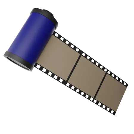 Roll Film  3D Icon