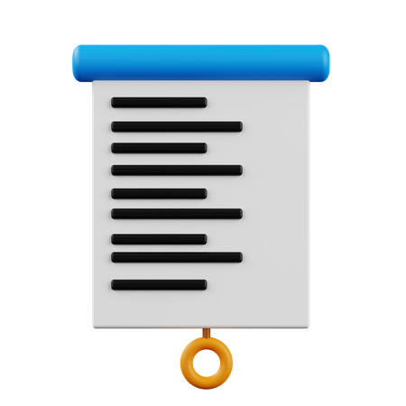 Roll Notes  3D Icon