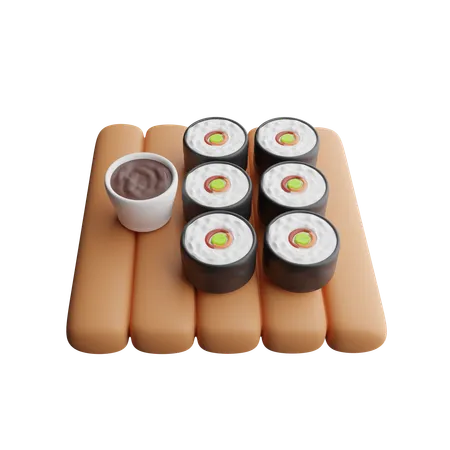 Roll Sushi  3D Icon