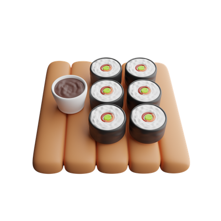 Roll Sushi  3D Icon