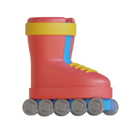 Roller Blade  3D Icon