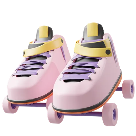 Roller Blades  3D Icon