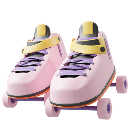 Roller Blades  3D Icon