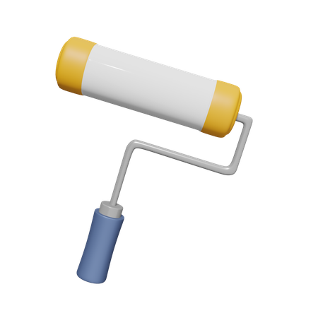 Roller Brush  3D Icon