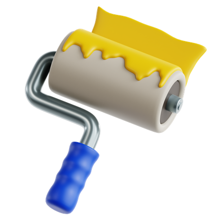 Roller Brush  3D Icon