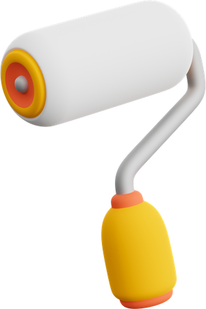 Roller Brush  3D Icon