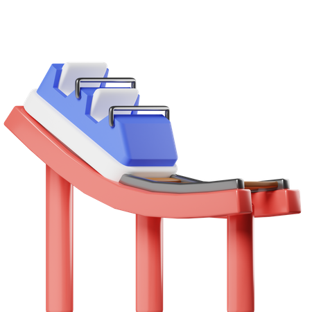 Roller Coaster  3D Icon