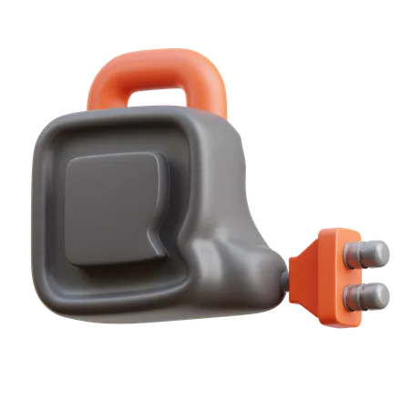 Roller Extension Cord  3D Icon
