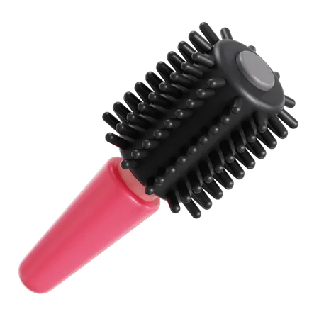 Roller hair comb  3D Icon