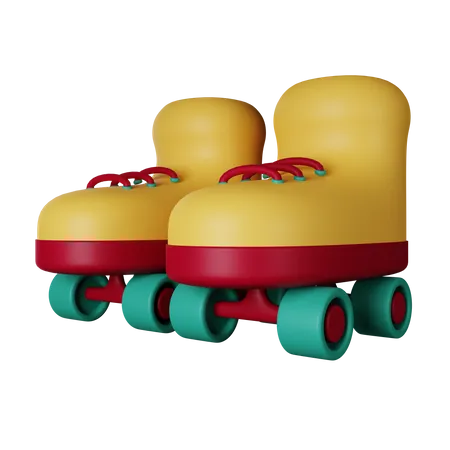 Roller Skate  3D Icon