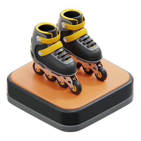 Roller skates  3D Icon