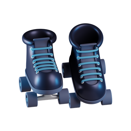 Roller Skates  3D Icon