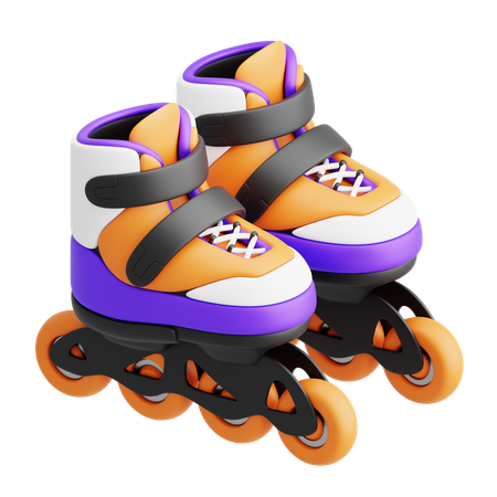 Roller skates  3D Icon