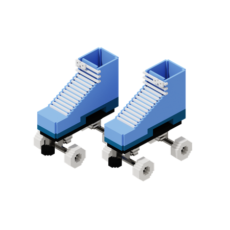 Roller Skates  3D Icon