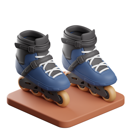 Roller Skating  3D Icon