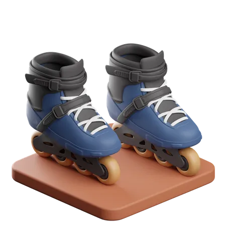 Roller Skating  3D Icon