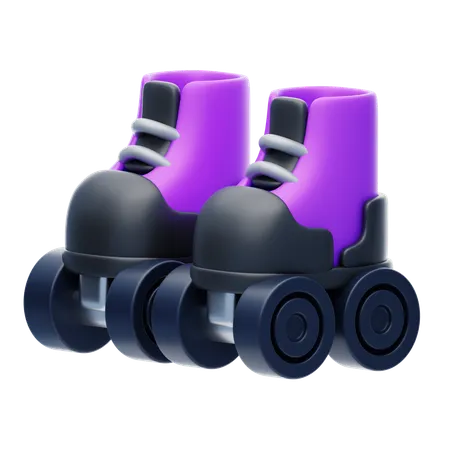 Rollerskating  3D Icon