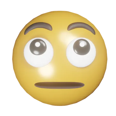 Rolling Eyes Emoji  3D Icon