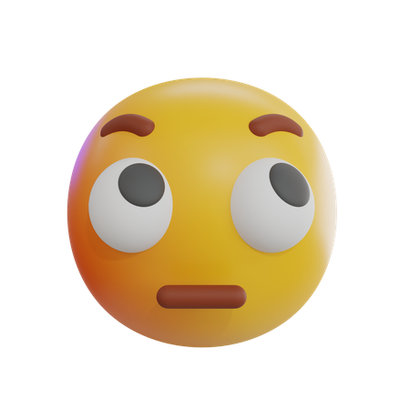 Rolling Eyes Emoji  3D Icon