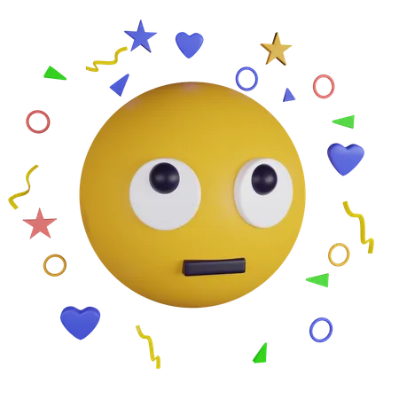 Rolling Eyes Emoji 3 D Icon Contains PNG BLEND GLTF And OBJ Files 3D Icon