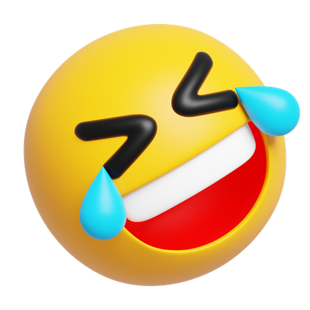 Rolling on the Floor Laughing Emoji  3D Icon